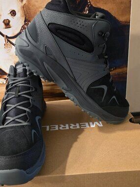Merrell Yokota 3 Mid Outdoors Black J038437 Boots Shoes Mens Waterproof Size 11